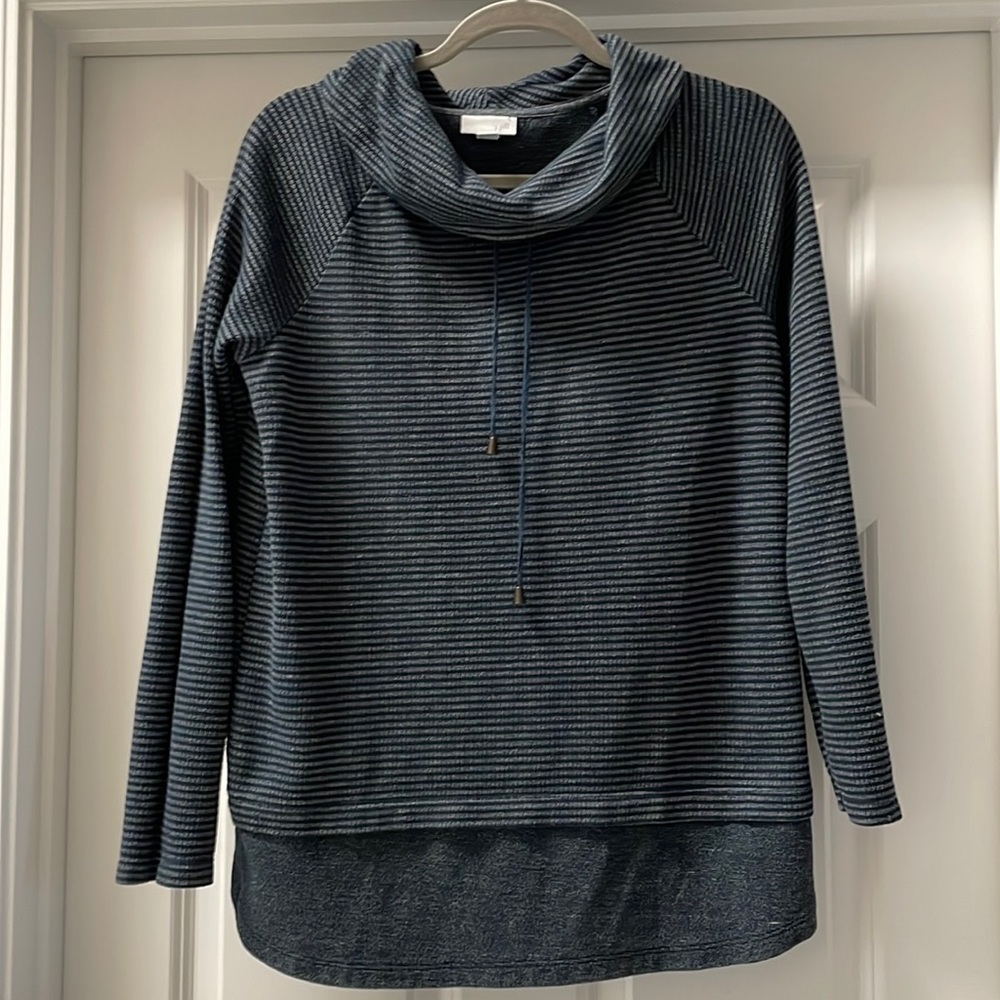 J.jill long sleeve shirt size XS with cowl neck